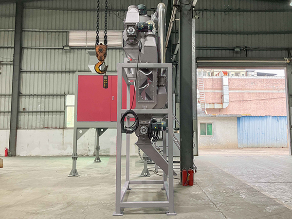 風力で異物を選別回収